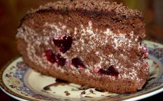 Торт П’яна вишня — покроковий рецепт з фото, відео