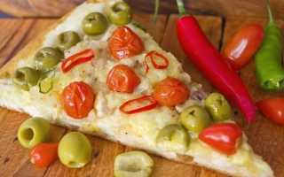 Піца з куркою і томатами черрі. Покроковий рецепт з фото