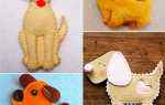 Ялинкова іграшка собачка своїми руками з фетру, картону, відео