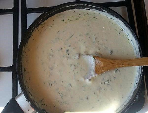 приготування молочного соусу