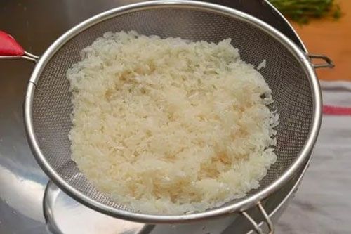 готовий рис процідити
