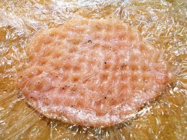 відбити шматочки м'яса