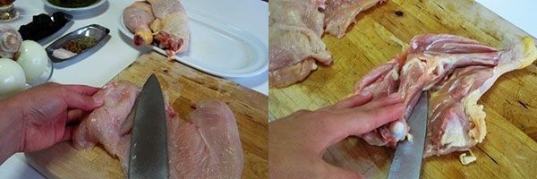 відокремити м'ясо від кісток