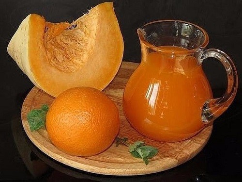 сік з гарбуза і апельсин