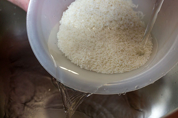 ретельно промити рис
