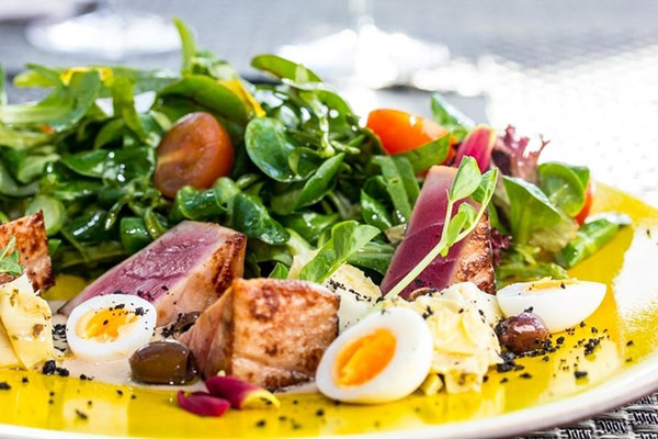 салат з крес салатом