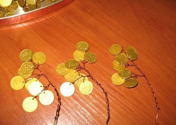 з'єднати монети в гілки