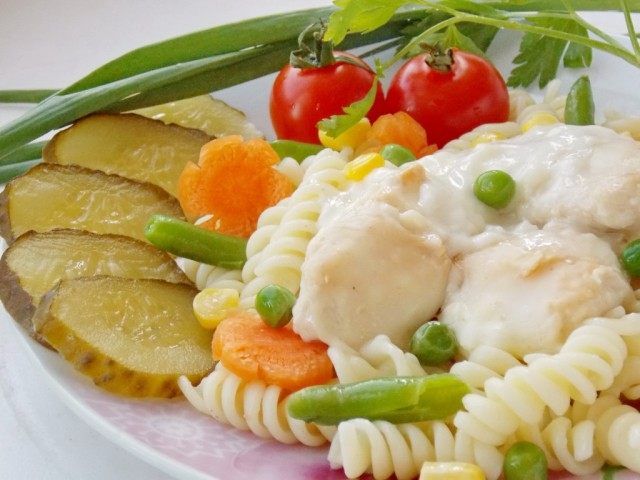 Курка під соусом Бешамель