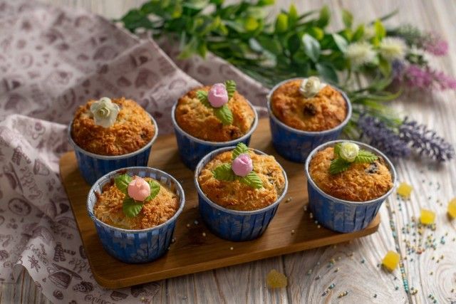 Прості маффіни з грушами і горіхами. Покроковий рецепт з фото