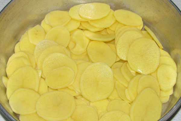 картопля укладати на дно форми