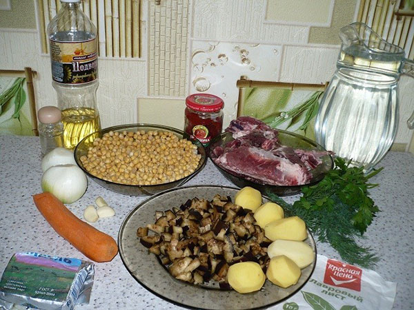 інгредієнти для супу