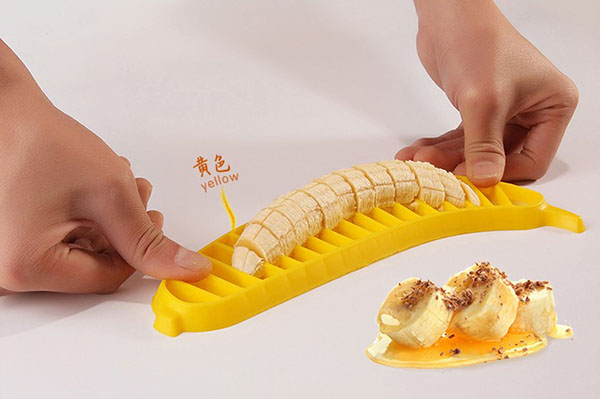 нарізка банана для десерту