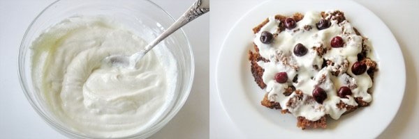 готуємо крем і змащуємо нарізаний Біска